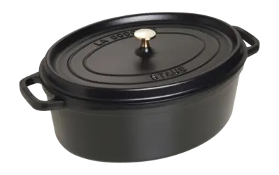 Prix Promo Cocotte Staub Ovale Black 37 cm