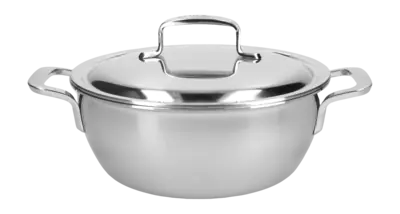 Casserole Demeyere Intense 5 avec Couvercle à Double Paroi 24 cm Top Qualité