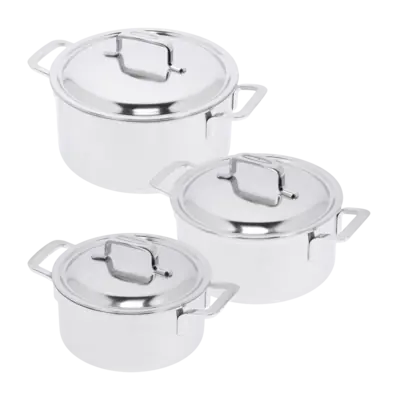 Batterie de Cuisine Demeyere Intense 5 (3 Pièces) Jusqu’à Épuisement Des Stocks