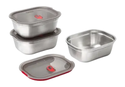 En Vogue Boîte de Conservation Black+Blum Meal Prep Small Gris (Set de 3)
