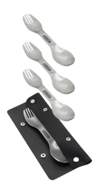 Remise Couverts de Camping Black+Blum Spork Argent (Set de 4)