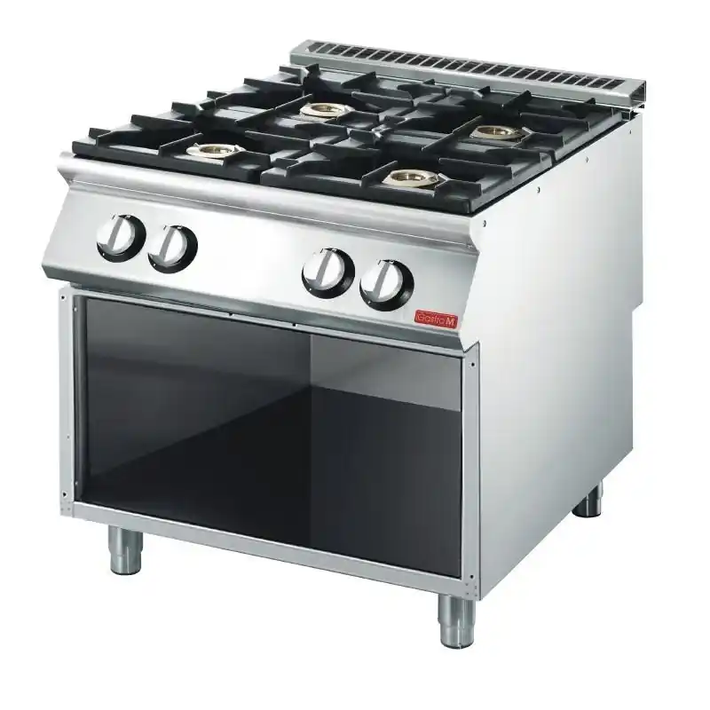 Livraison Mondiale Fourneau gaz 4 feux vifs Gastro M 70/80 PCG