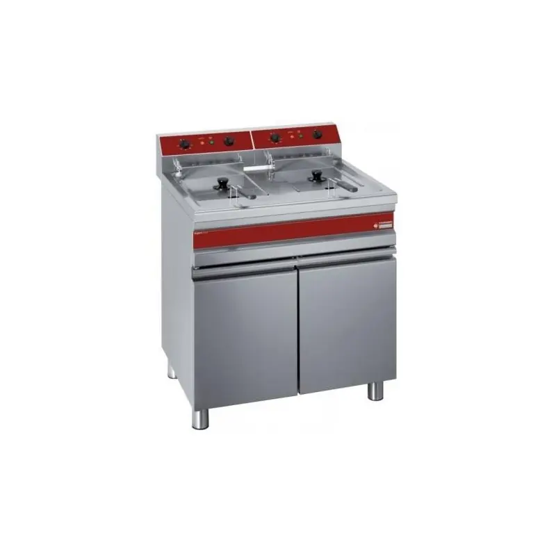 Offre Du Jour Diamond - Friteuse électrique 2 cuves de 14 litres sur armoire