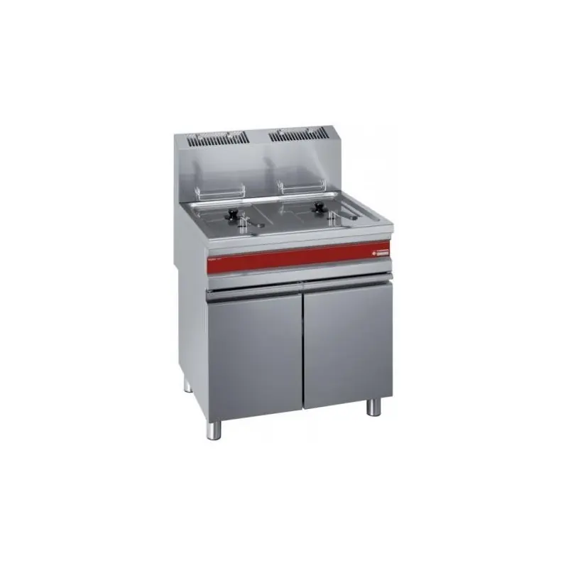 Usine Directe Diamond - Friteuse gaz 2 cuves 15 litres sur armoire
