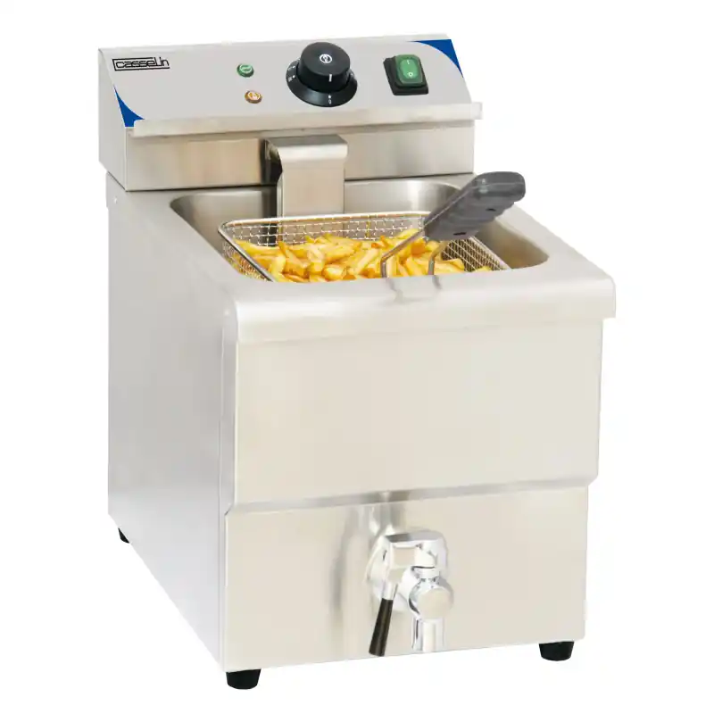 Remise Friteuse électrique avec vanne de vidange 8 litres - Casselin