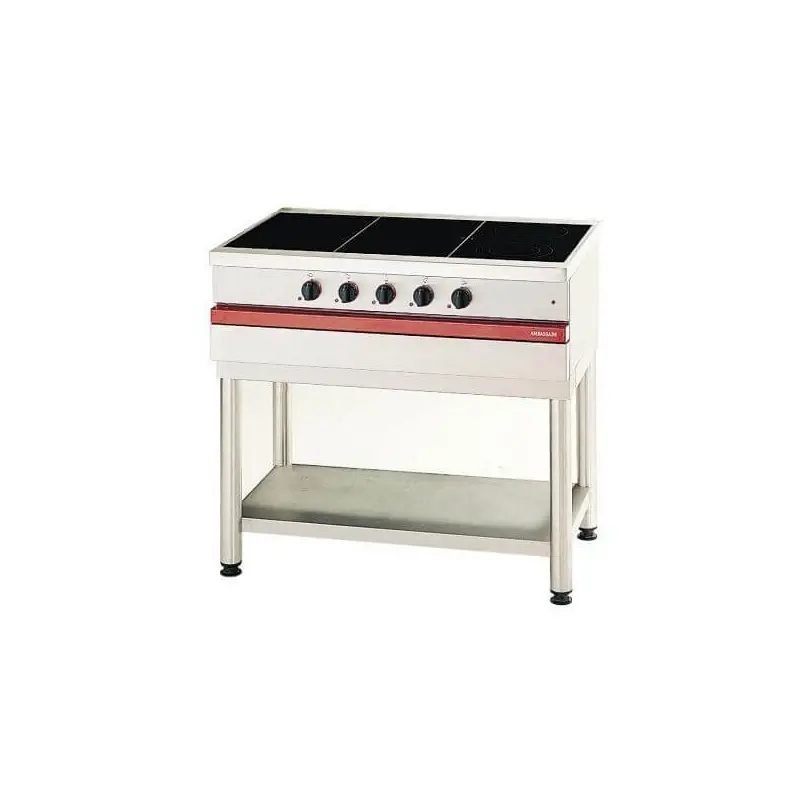 Achat Immédiat Table électrique vitrocéramique 5 foyers radiants - Ambassade